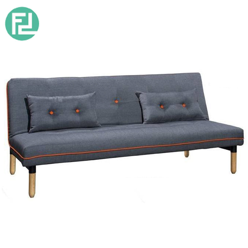 MACY fabric sofa bed with 2 pillows-grey