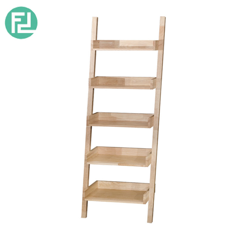 POLO full solid wood 5 tier wall rack-natural