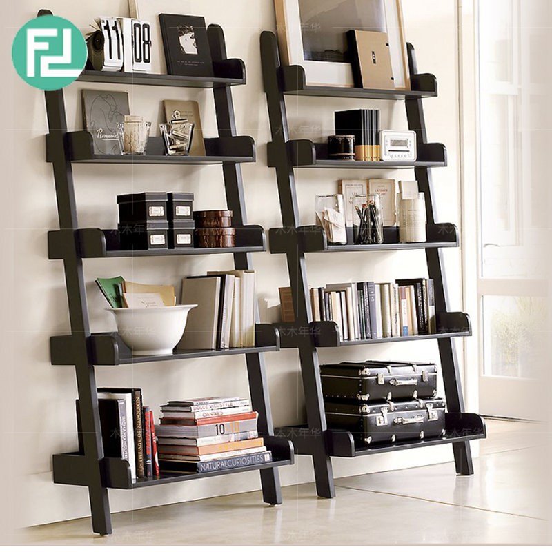 POLO full solid wood 5 tier wall rack-cappucino