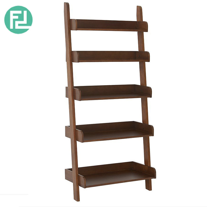 POLO full solid wood 5 tier wall rack-cappucino