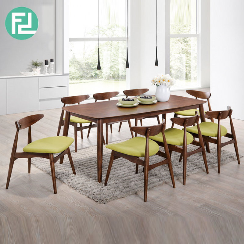 MANCHESTER solid wood 8 seater dining set-walnut