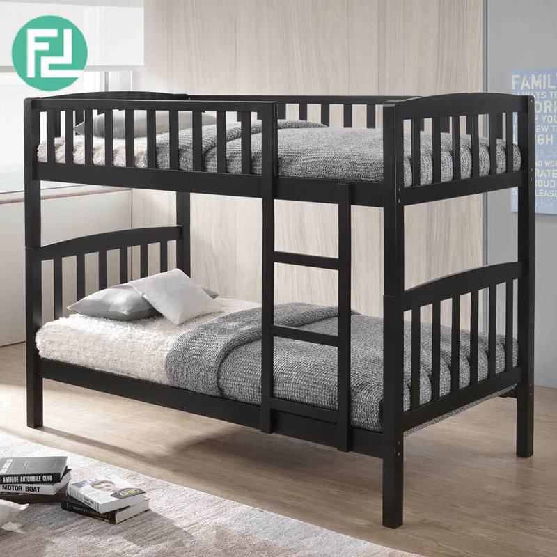 BOSTON full solid double decker bunk bed- cappucino