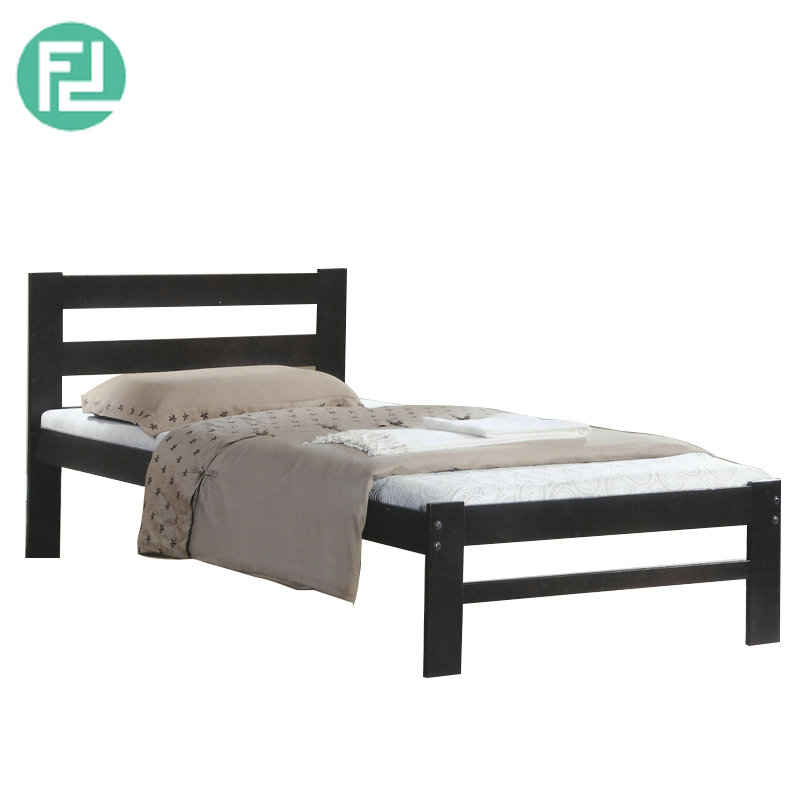 OAKLAND full solid single bed- cappucino
