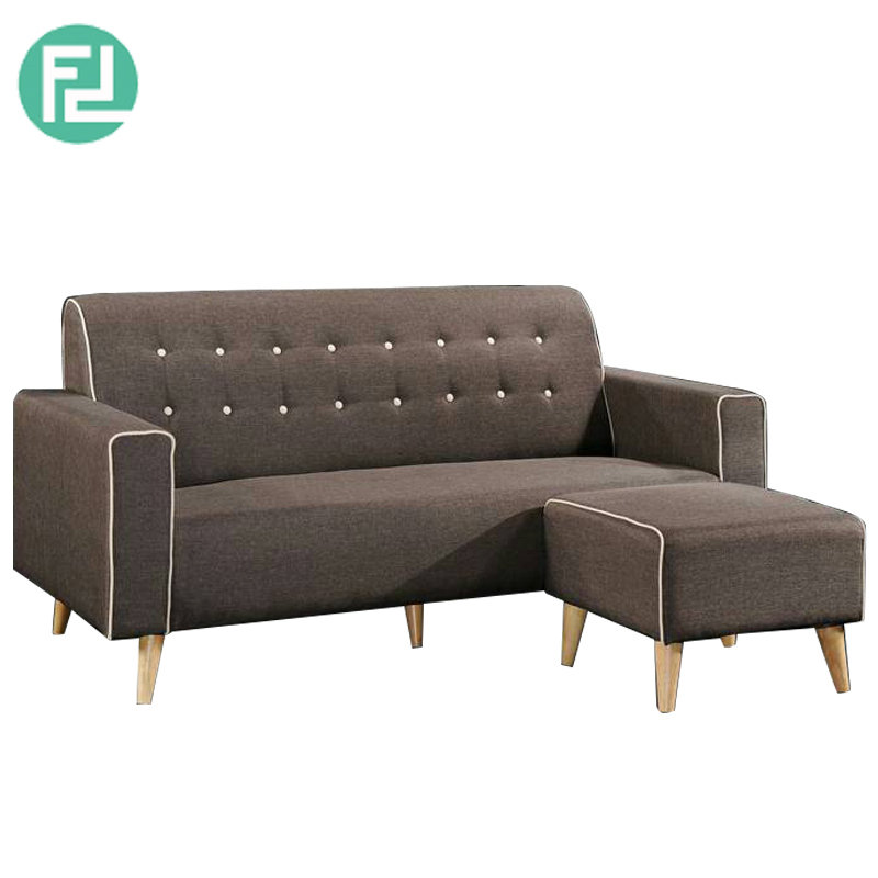MONTANA water resistant fabric L shaped sofa-brown