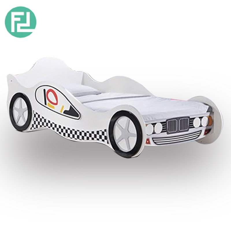 CLASSIC car kids bed-white