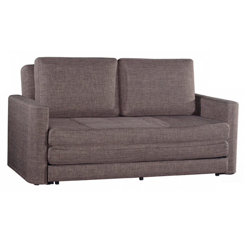 YORK washable sofa bed with recliner function-brown