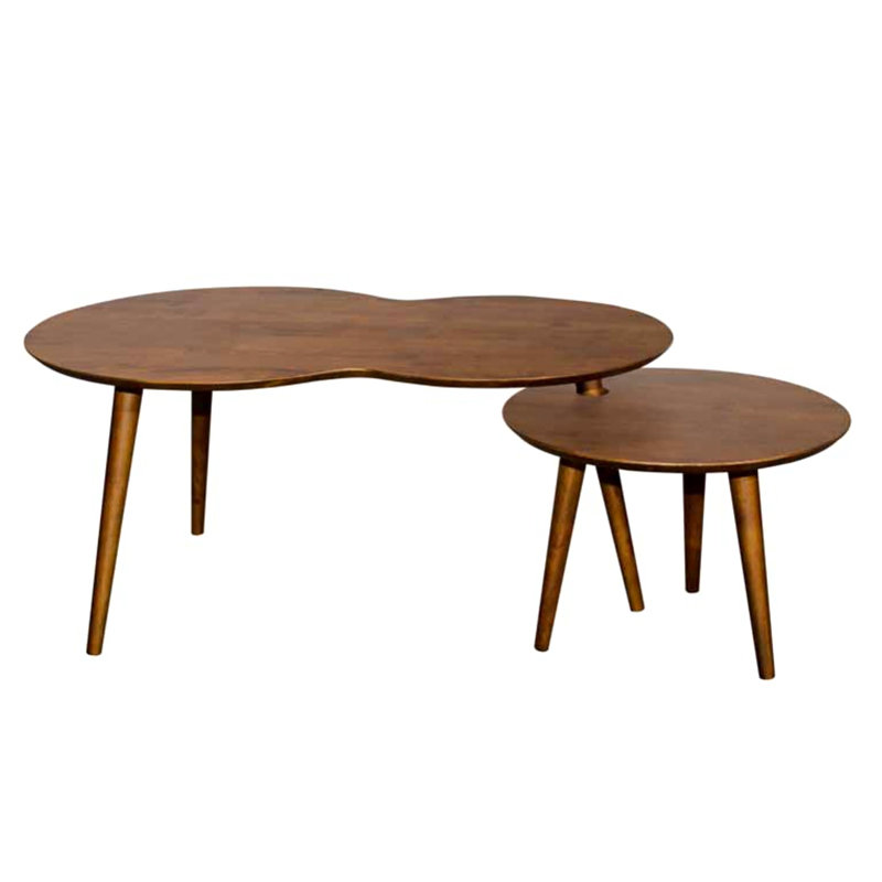 ROME full solid wood coffee table-walnut