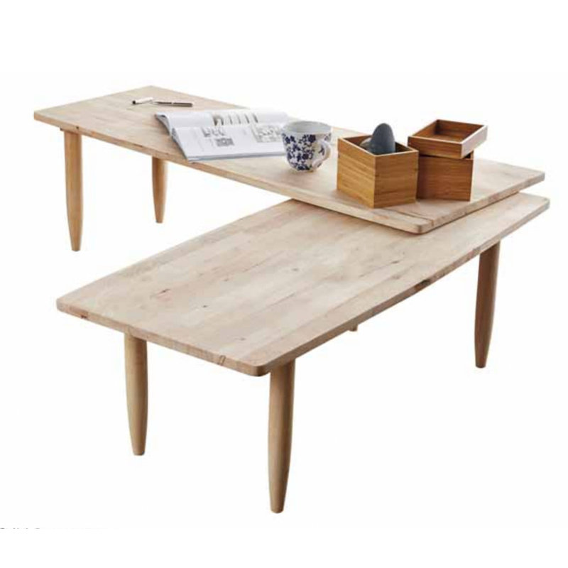BUSAN Twistable solid wood coffee table