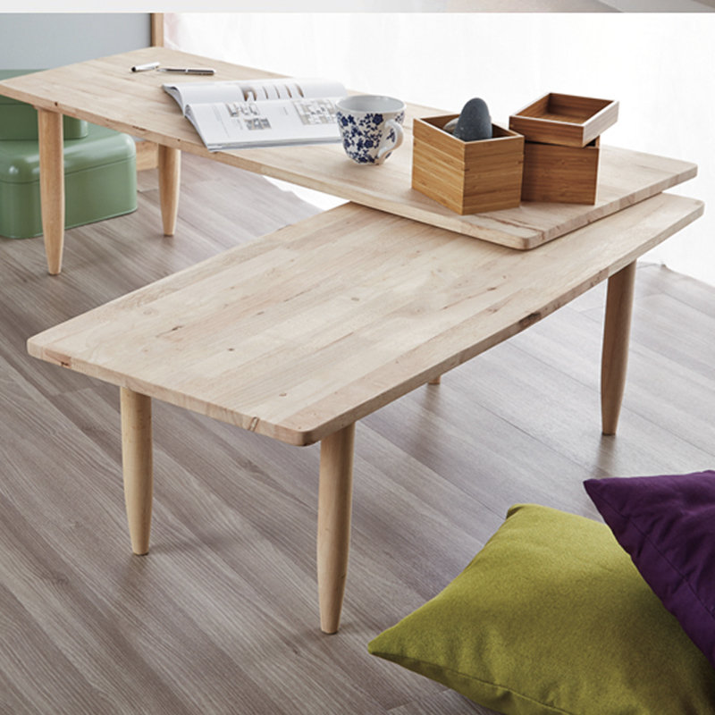 BUSAN Twistable solid wood coffee table