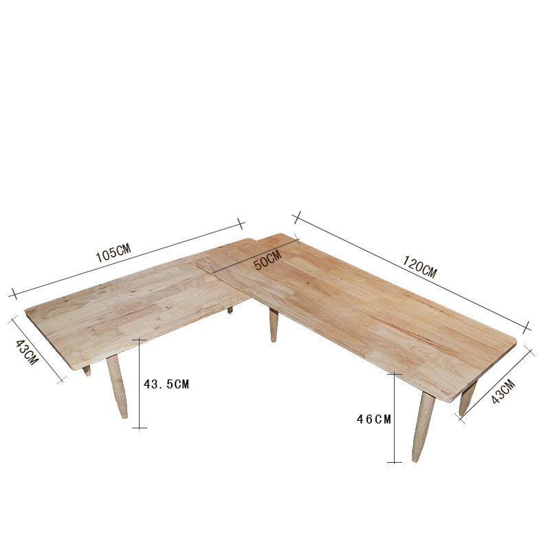 BUSAN Twistable solid wood coffee table