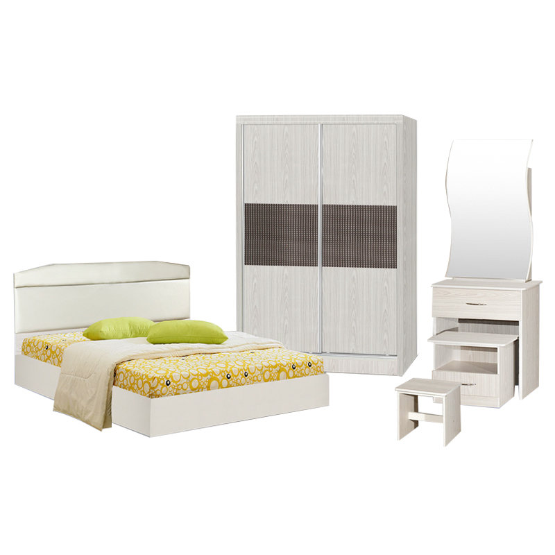 DARWIN queen size bedroom set-white | Building Materials Online