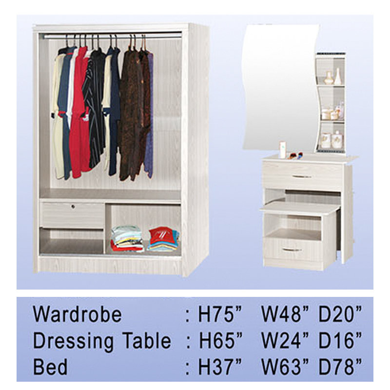 DARWIN queen size bedroom setwhite Building Materials Online