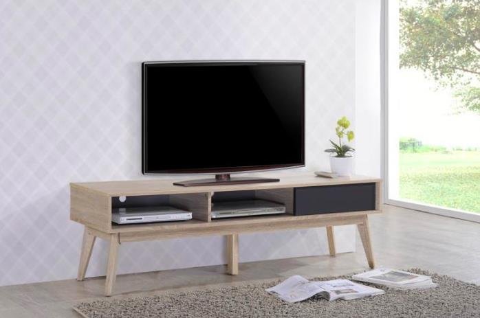 FIGO scandinavian 6ft TV cabinet-Oak