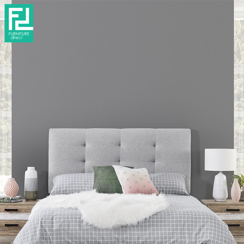 ANYA single size waterproof fabric divan bed-grey