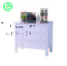 LERWICK solid wood painted 3 drawers chest-white