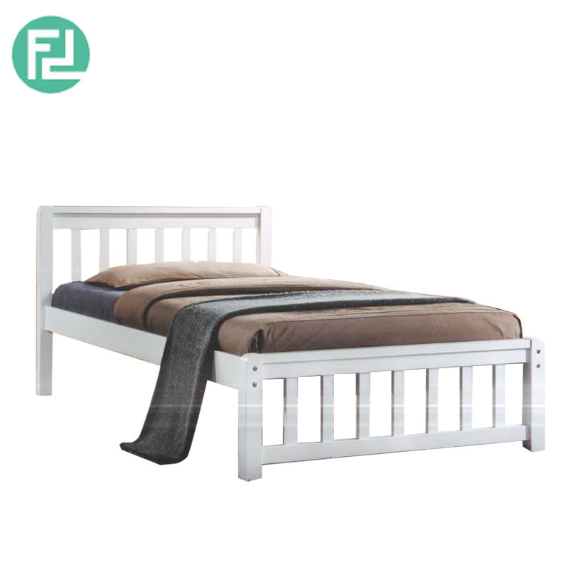 ECON single size wooden bedframe-white