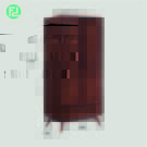 MODESTO Solid wood 2 door wardrobe-walnut