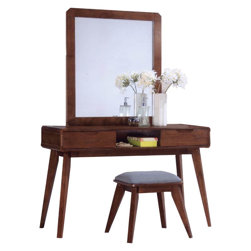 MODESTO Solid wood dressing table set-walnut