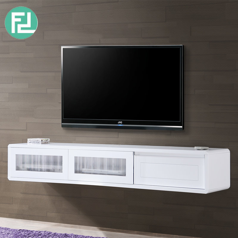 LYON 6ft white painted hanging TV Cabinet-white