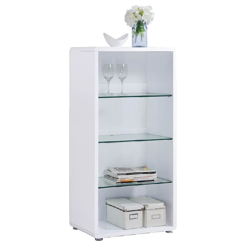 LYON painted finish display cabinet-white