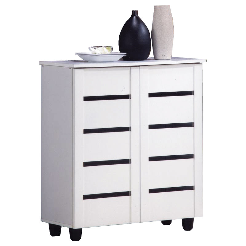 BELLA 4 Tier Shoe Cabinet-White