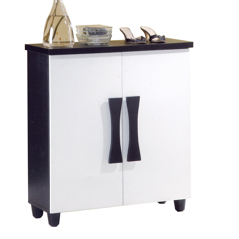 AURORA 2 door 4 tier shoe cabinet-white