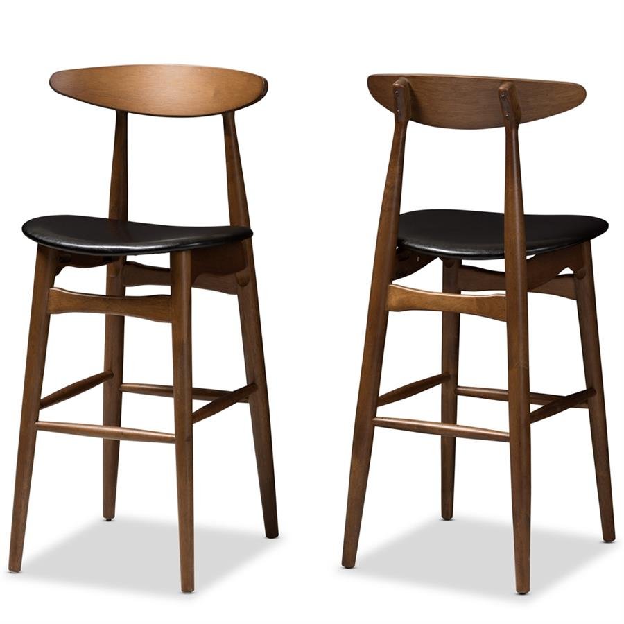 HELSINGOR solid 29inc wood barstool-2 colors