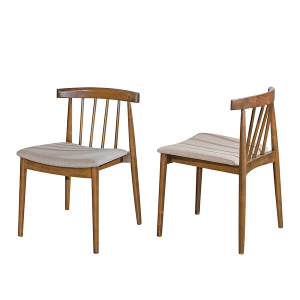 HORTA full solid wood dining chair-walnut (set of 2)
