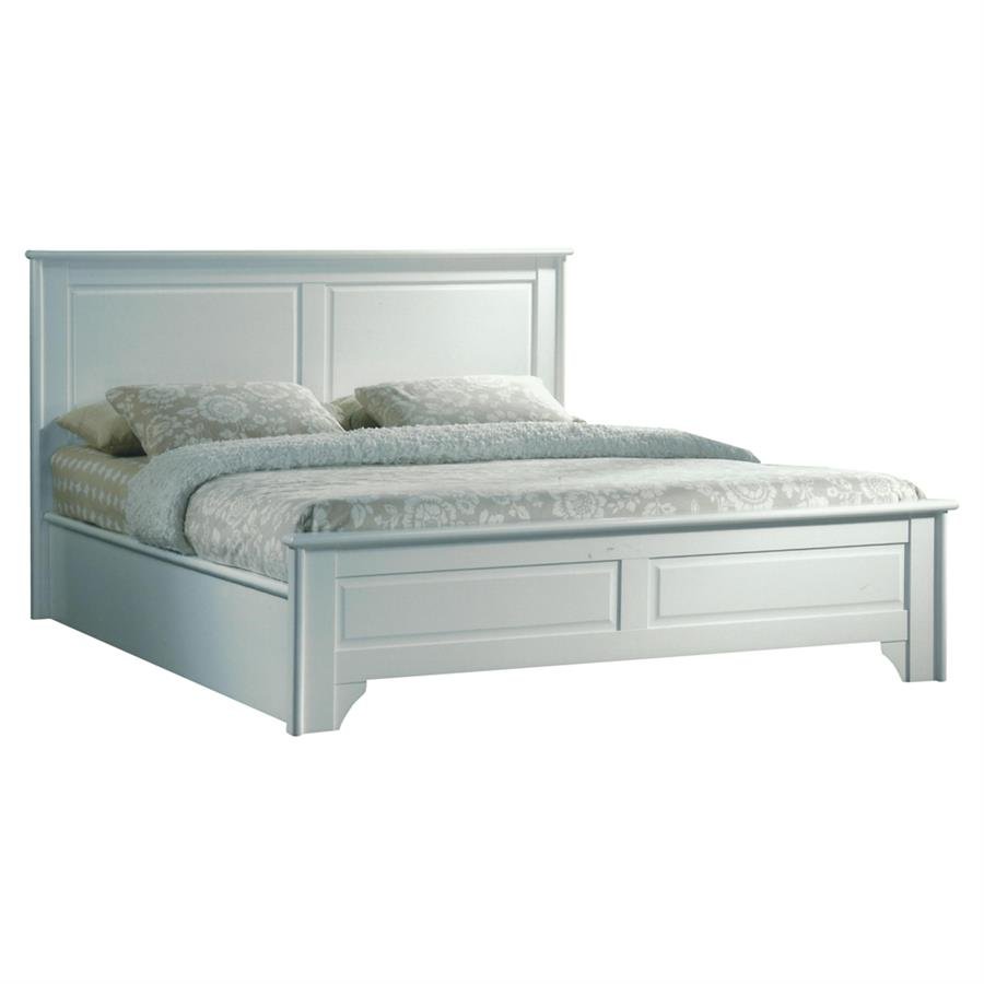 VIRGINIA queen size solid wood bedframe-white