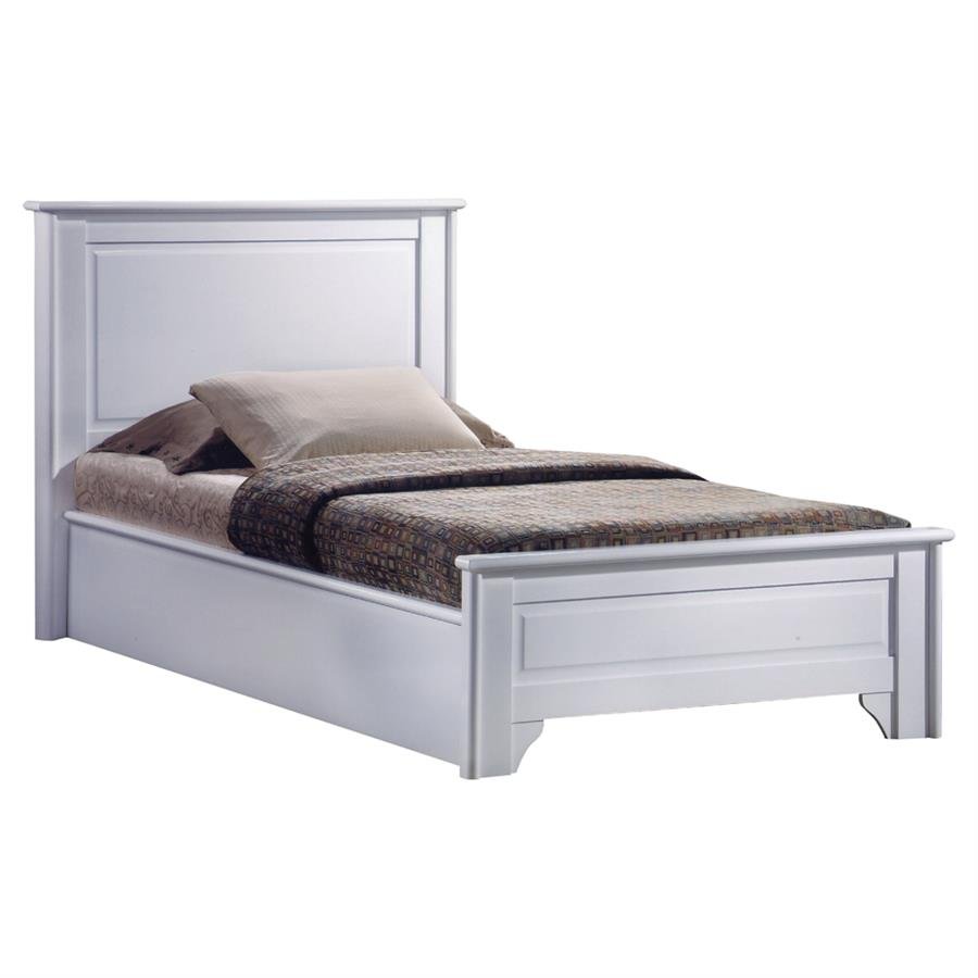 VIRGINIA single size solid wood bedframe-white