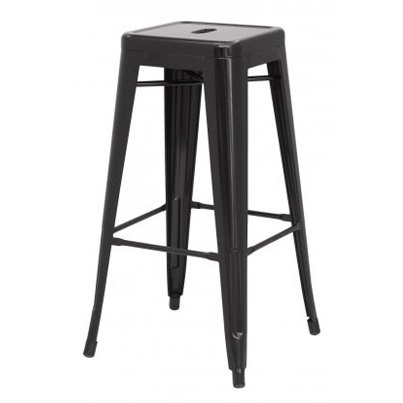 NORA 26" metal bristo barstool-red
