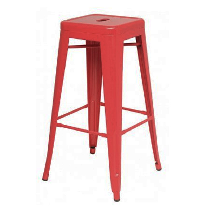 NORA 26" metal bristo barstool-white