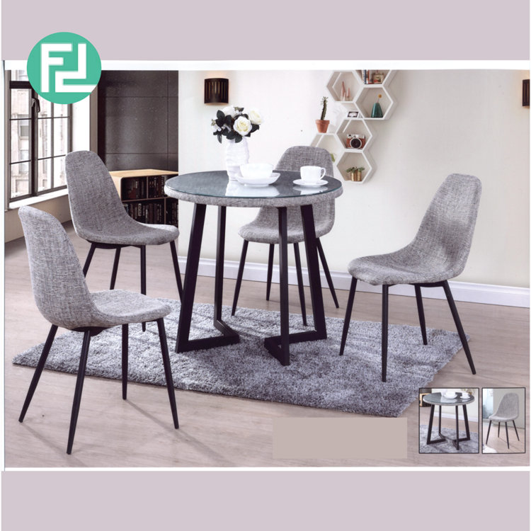 GEORGE designer fabric dining chair-grey