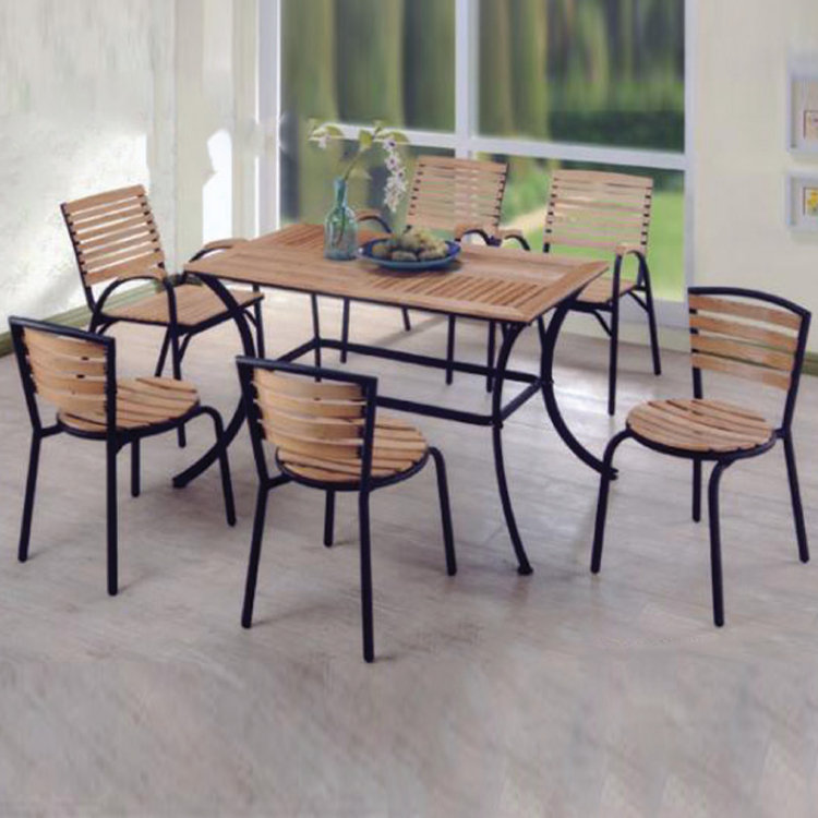 ZLS202 Outdoor Solid Wood Dining Chair