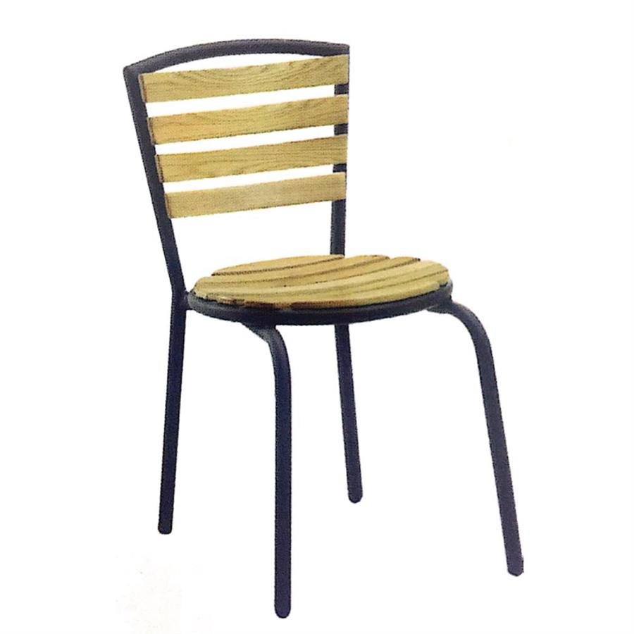 ZLS203 solid wood outdoor dining chair
