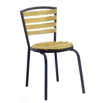 ZLS203 solid wood outdoor dining chair