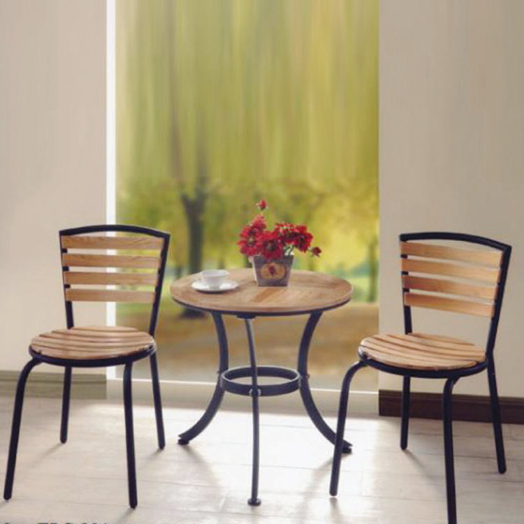 ZLS301 Solid wood outdoor round table