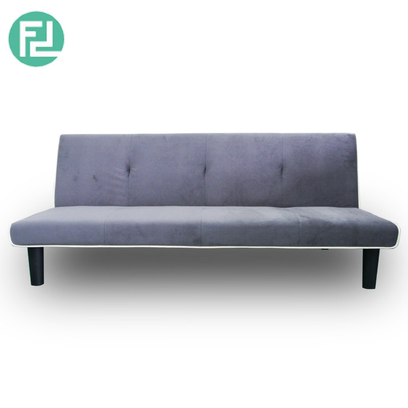 MARIA velvet fabric 3 seater sofa bed-grey