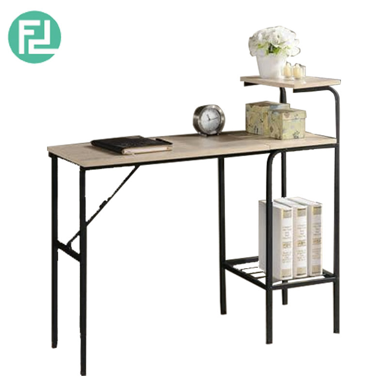 FT10 Space saver foldable study desk table-black