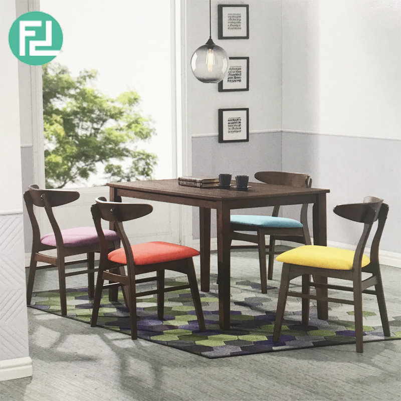 HUGO solid wood 4 seater dining set-walnut