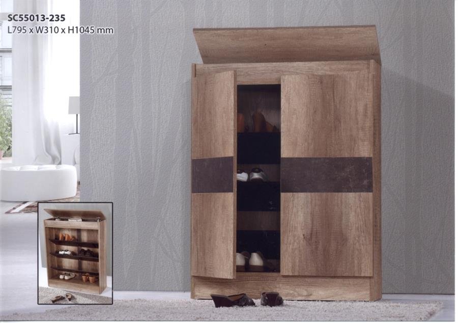 SC55013-235 shoe cabinet with hidden compartment