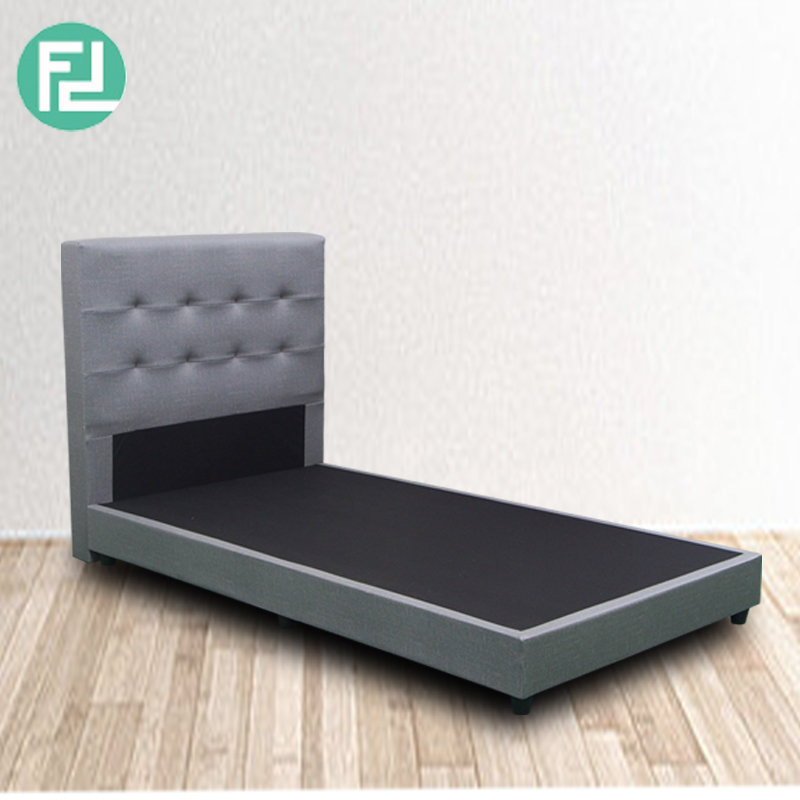 BEKKER super single size 3 1/2" waterproof fabric divan bed-Grey