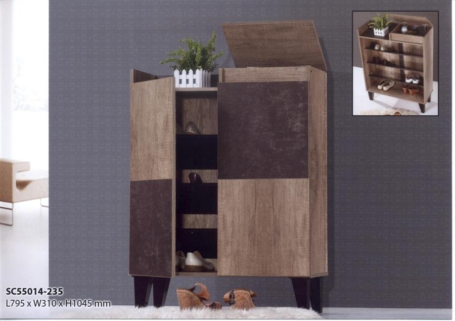 SC 55014-235 shoe cabinet with hidden compartment