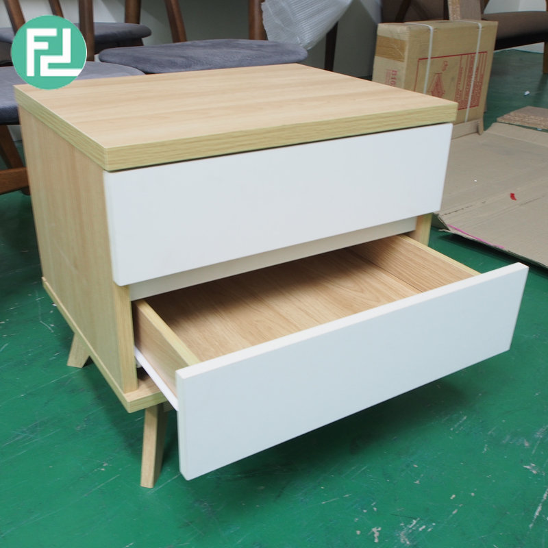 SELENA 2 drawers bedside table-oak