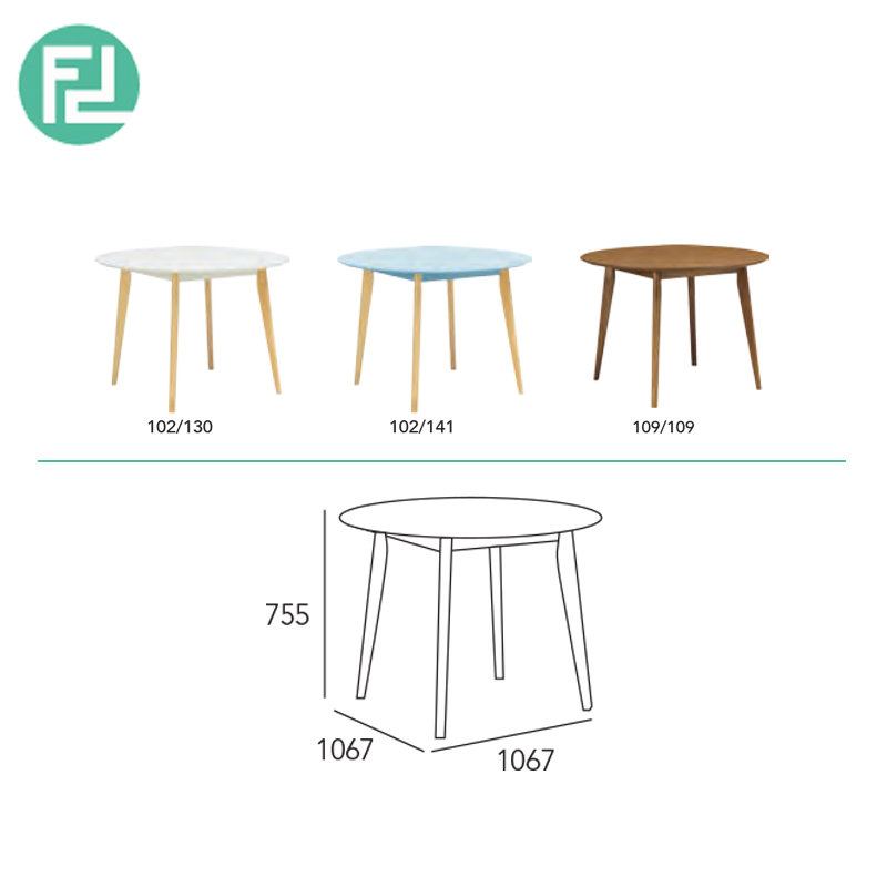 ARTHUR - 1.05m ROUND DINING TABLE