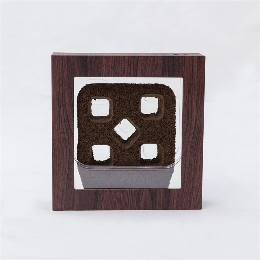 B. Midorie Square Frame - Dark Wood