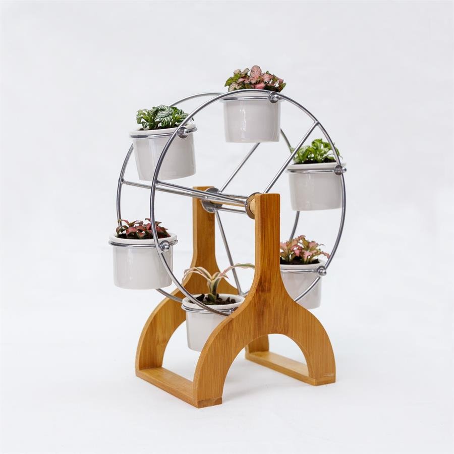 D. Ferris Wheel Pot w Plants