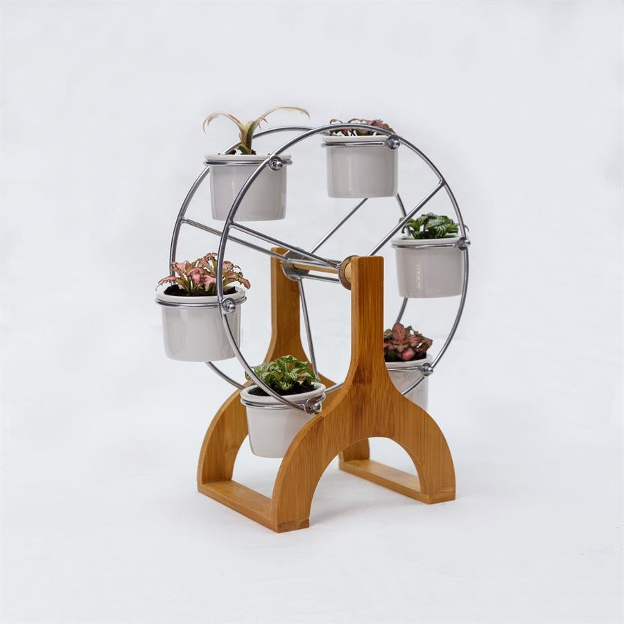 D. Ferris Wheel Pot w Plants