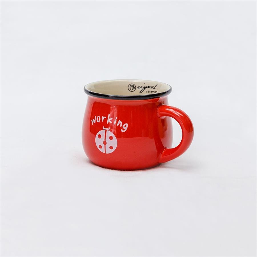 E. Cup Pot - Red