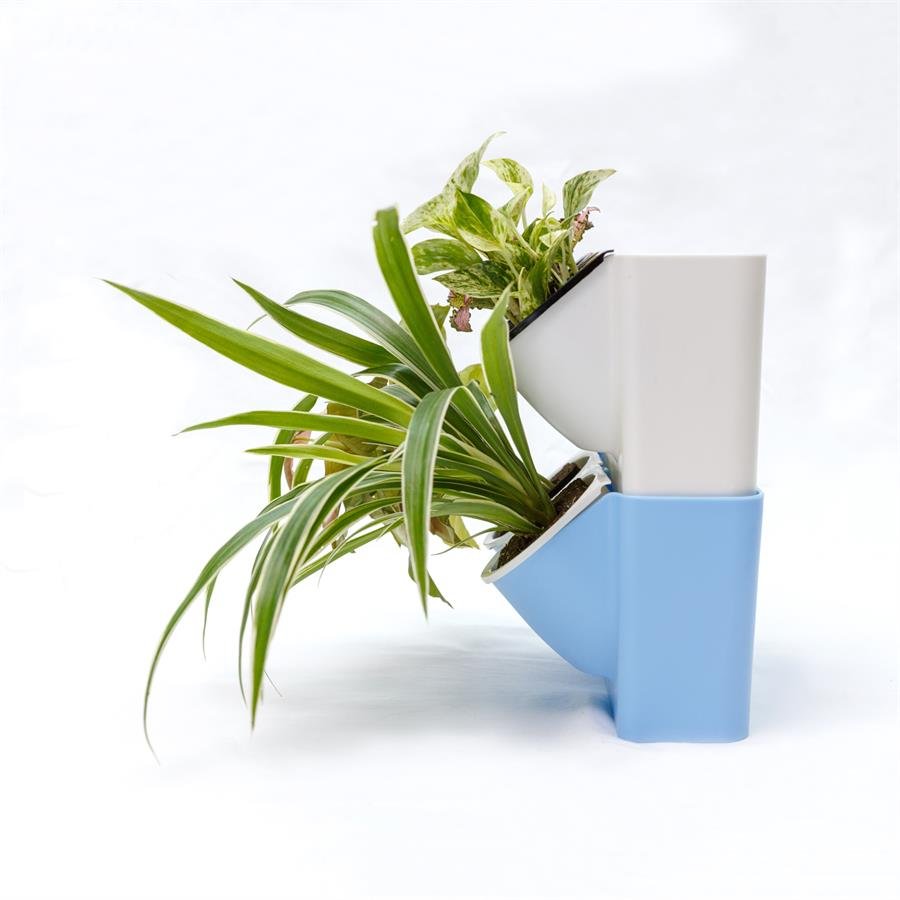 E. Twin Easy Pot w Plants - 2 units